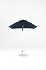 6.5 Ft Square Frankford Patio Umbrella | Pulley Lift Mechanism 6-5-ft-square-frankford-patio-umbrella-pulley-lift-matte-silver-frame-1 Frankford Umbrellas Frankford WHAlpineWhite-NavyBlue_80517343-a542-4ce1-a0d3-9984814df860.jpg