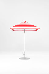 6.5 Ft Square Frankford Patio Umbrella | Pulley Lift Mechanism 6-5-ft-square-frankford-patio-umbrella-pulley-lift-matte-silver-frame-1 Frankford Umbrellas Frankford WHAlpineWhite-RedStripe_35b422f2-a5c5-436e-b8ba-417e17b2c24b.jpg