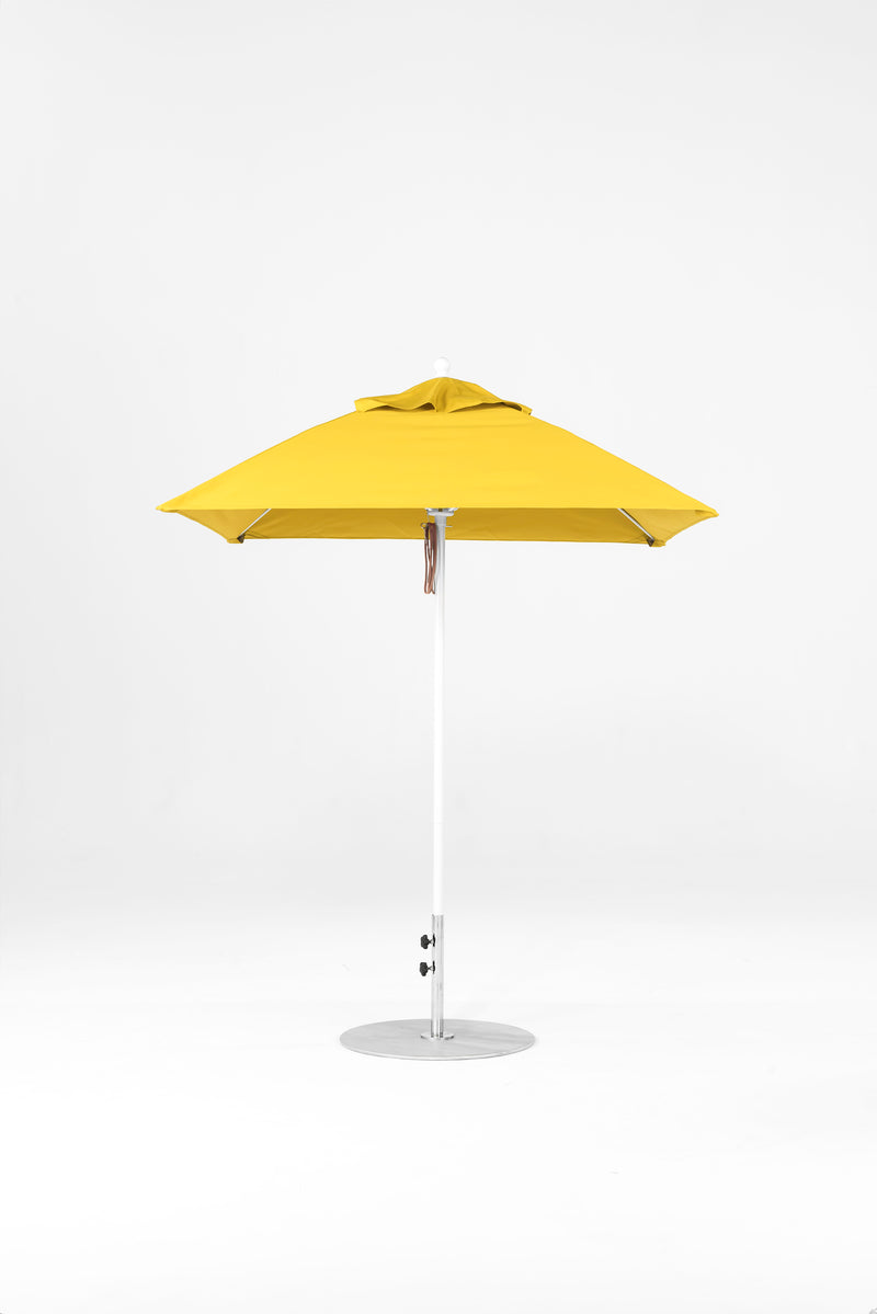 6.5 Ft Square Frankford Patio Umbrella | Pulley Lift Mechanism 6-5-ft-square-frankford-patio-umbrella-pulley-lift-matte-silver-frame-1 Frankford Umbrellas Frankford WHAlpineWhite-Sunflower.jpg