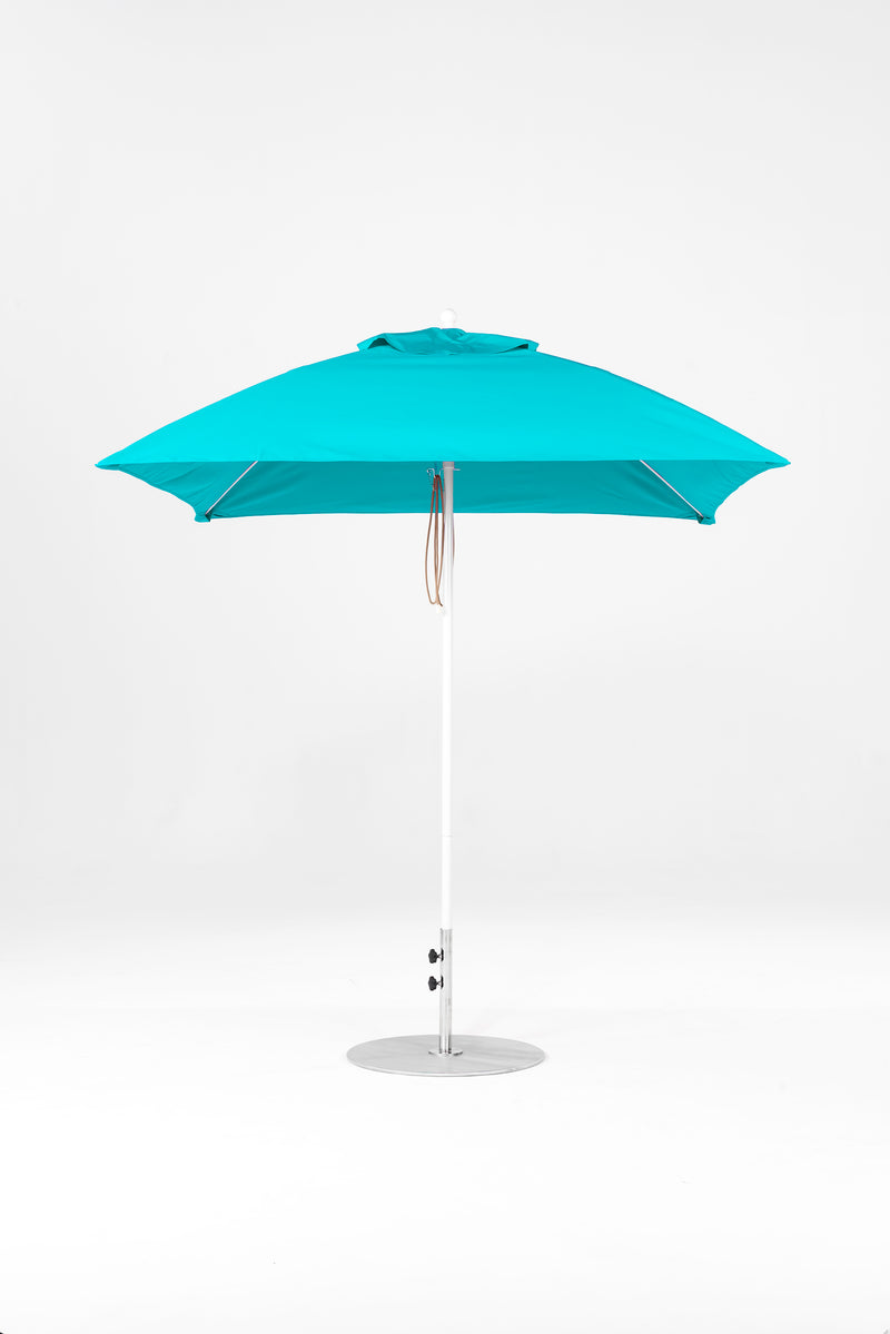 7.5 Ft Square Frankford Patio Umbrella | Pulley Lift Mechanism 7-5-ft-square-frankford-patio-umbrella-pulley-lift-mechanism Frankford Umbrellas Frankford WHAlpineWhite-Turquoise_070ae4cf-df66-46a9-ae54-a24e1e3d7ecf.jpg