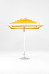 7.5 Ft Square Frankford Patio Umbrella | Pulley Lift Mechanism 7-5-ft-square-frankford-patio-umbrella-pulley-lift-mechanism Frankford Umbrellas Frankford WHAlpineWhite-YellowStripe_501f3b5a-8e78-45f5-9807-53a3f17a1070.jpg