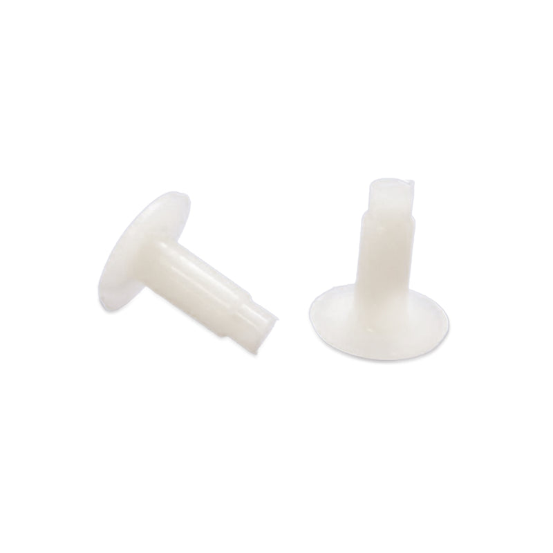White Double Wrap Plastic Rivet: Qty 100 | Item #: 30-512 | Qty 100 furniture-repair-fasteners-rivets-30-512 Rivets Sunniland Patio Parts WhiteDoubleWrapPlasticRivet.jpg