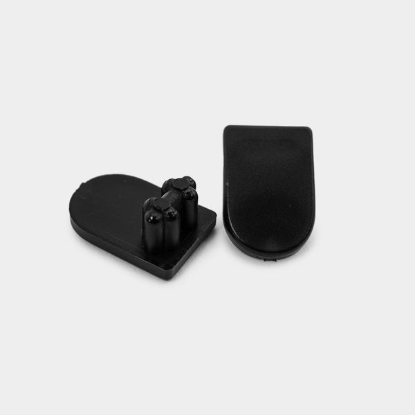 1-1/8" x 3/4" Half Oval Sling Insert | Black | Item 30-310B chair-end-caps-halfoval-sling-insert-black-310b Caps, Glides & Inserts Sunniland Patio Parts en-caps-50-black.jpg