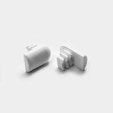 Half Oval Sling Insert For Agio Furniture | White | Item 30-316 half-oval-agio-furniture-insert Caps, Glides & Inserts Sunniland Patio Parts end-caps-1-white.jpg