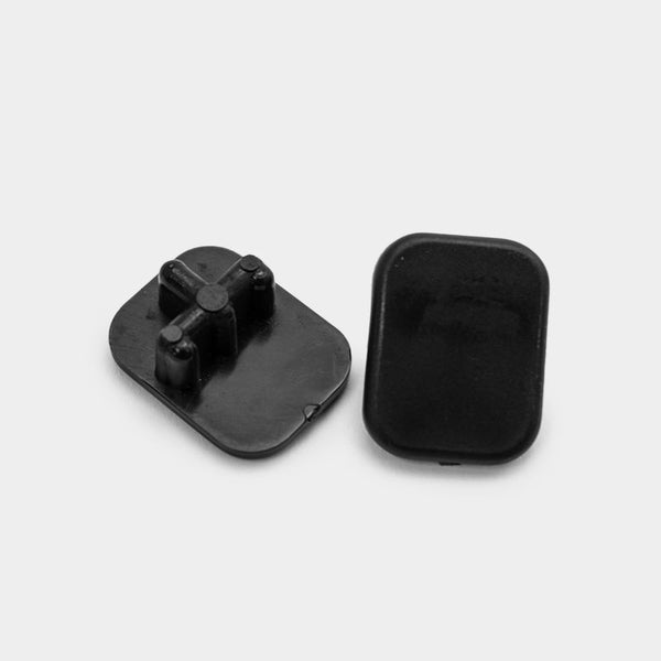 7/8" W x 1-1/8" L -Rectangular Sling Insert | Black | Item 30-315B chair-end-caps-rectangular-sling-insert-30-315b Caps, Glides & Inserts Sunniland Patio Parts end-caps-101-white.jpg