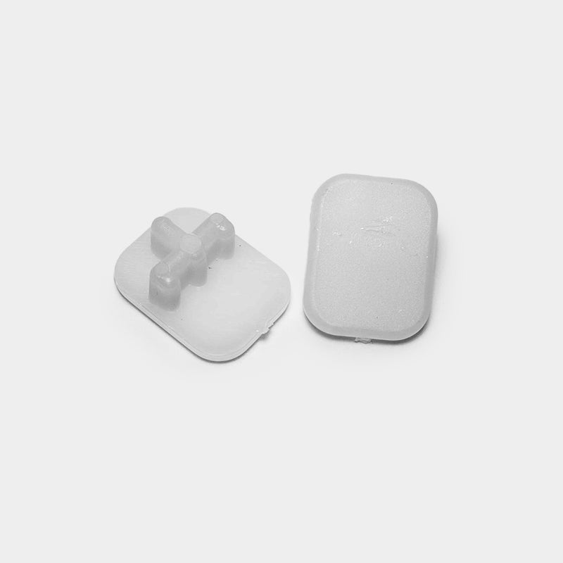 7/8" W x 1-1/8" L Rectangular Sling Insert | White | Item 30-315 chair-end-caps-rectangular-sling-insert-30-315 Caps, Glides & Inserts Sunniland Patio Parts end-caps-103-white.jpg