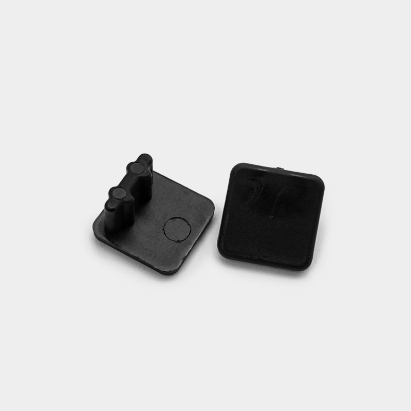 7/8" x 7/8" Square Sling Insert | Black | Item 30-307B chair-end-caps-square-sling-insert-30-307b Caps, Glides & Inserts Sunniland Patio Parts end-caps-106-black.jpg