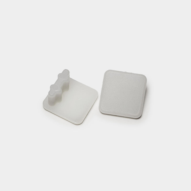 7/8" x 7/8" Square Sling Insert | White | Item 30-307 chair-end-caps-square-sling-insert-30-307 Caps, Glides & Inserts Sunniland Patio Parts end-caps-107-white.jpg