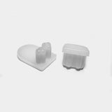 1-1/8" x 3/4" Half Oval Sling Insert | White | Item 30-310 chair-end-caps-halfoval-sling-insert-30-310 Caps, Glides & Inserts Sunniland Patio Parts end-caps-59-white.jpg