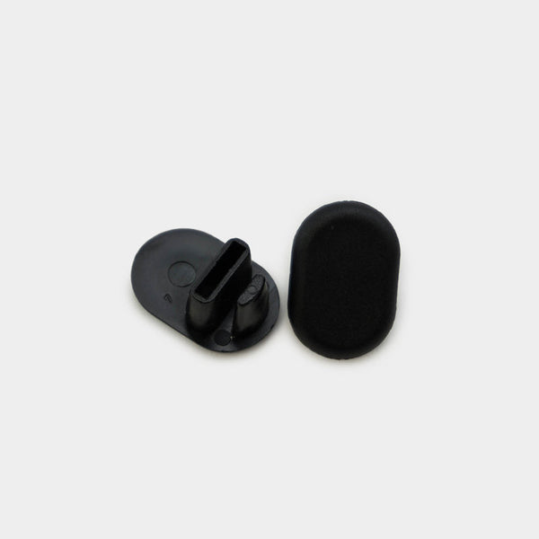 3/4" x 1-1/8" Oval Sling Insert | Black | Item 30-312B chair-end-caps-oval-sling-insert-30-312b Caps, Glides & Inserts Sunniland Patio Parts end-caps-93-black.jpg