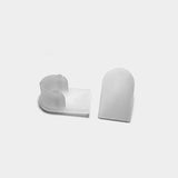 1-1/4" x 3/4" Half Oval Sling Insert | White | Item 30-302 chair-end-caps-oval-sling-insert Caps, Glides & Inserts Sunniland Patio Parts end-caps-white-34.jpg