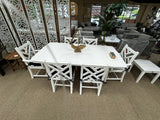 POLYWOOD Chippendale 7-Piece Dining Set with Trestle Legs