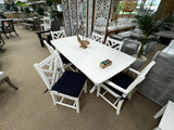 POLYWOOD Chippendale 7-Piece Dining Set with Trestle Legs