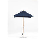 6.5 Ft Square Frankford Patio Umbrella- Crank Lift- Matte Bronze Frame
