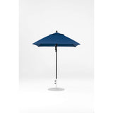 6.5 Ft Square Frankford Patio Umbrella- Pulley Lift- Matte Black Frame