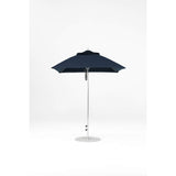 6.5 Ft Square Frankford Patio Umbrella- Pulley Lift- Matte Silver Frame