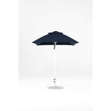 6.5 Ft Square Frankford Patio Umbrella- Pulley Lift- Matte White Frame