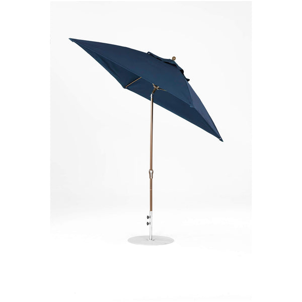 7.5 Ft Frankford Square Patio Umbrella- Crank Auto-Tilt- Matte Bronze Frame
