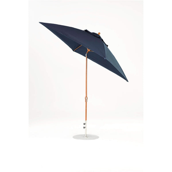 7.5 Ft Frankford Square Patio Umbrella- Crank Auto-Tilt- Wood Grain Frame