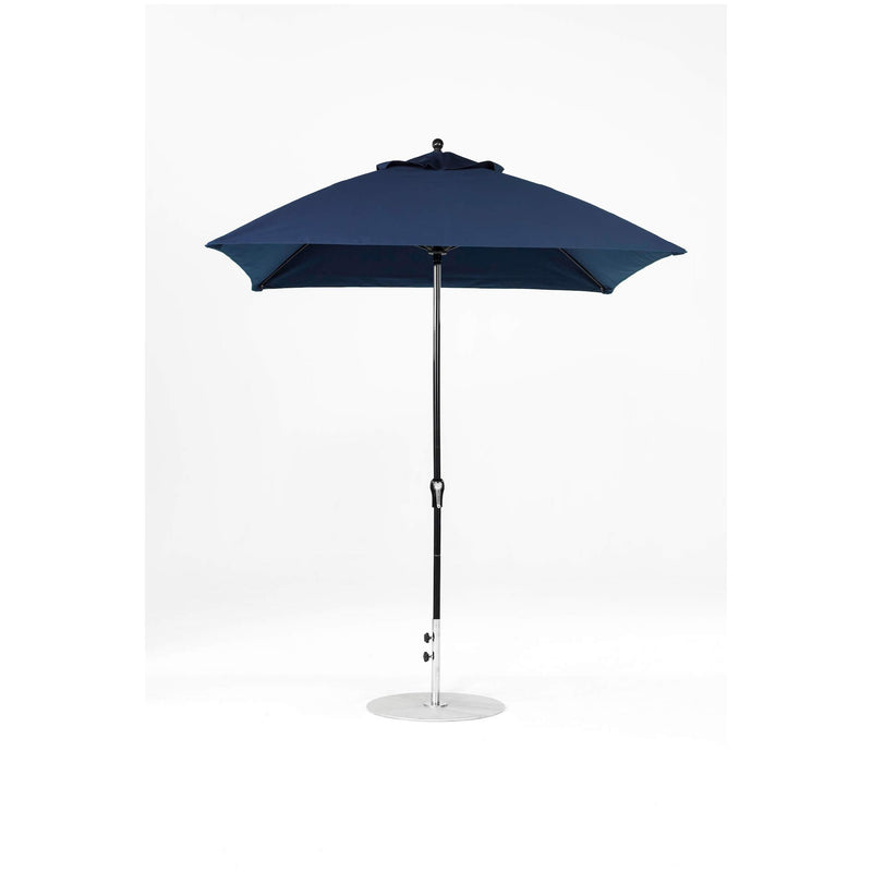 7.5 Ft Square Frankford Patio Umbrella- Crank Lift- Matte Black Frame