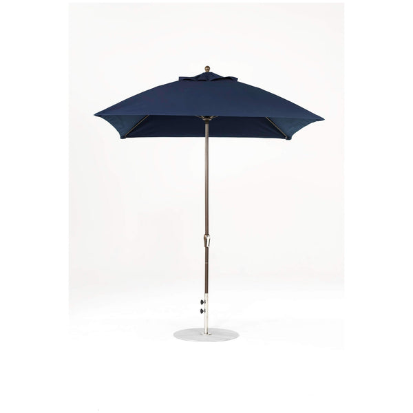 7.5 Ft Square Frankford Patio Umbrella- Crank Lift- Matte Bronze Frame