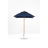 6.5 Ft Square Frankford Patio Umbrella- Crank Lift- Wood Grain Frame