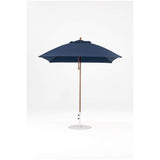 7.5 Ft Square Frankford Patio Umbrella- Pulley Lift- Matte Bronze Frame