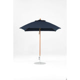 7.5 Ft Square Frankford Patio Umbrella- Pulley Lift- Wood Grain Frame