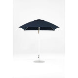 7.5 Ft Square Frankford Patio Umbrella- Pulley Lift- Matte White Frame