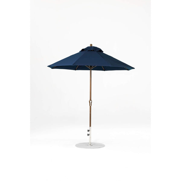 7.5 Ft Octagonal Frankford Patio Umbrella- Crank Lift- Matte Bronze Frame