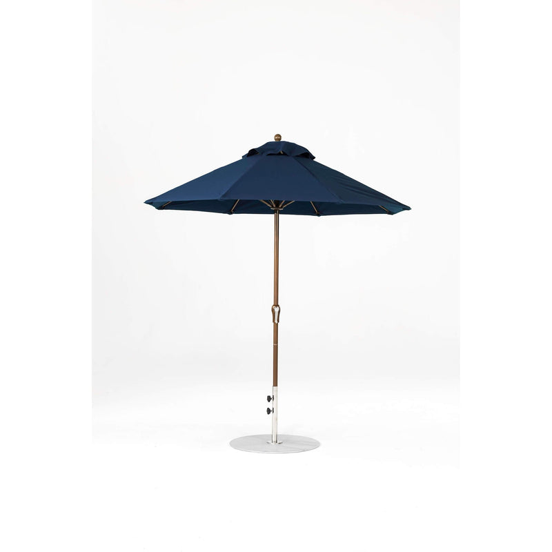 7.5 Ft Octagonal Frankford Patio Umbrella- Crank Lift- Matte Bronze Frame