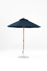 7.5 Ft Octagonal Frankford Patio Umbrella- Crank Lift- Wood Grain Frame