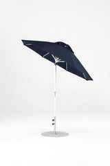 7.5 Ft Octagonal Frankford Patio Umbrella- Crank Auto-Tilt- Matte White Frame