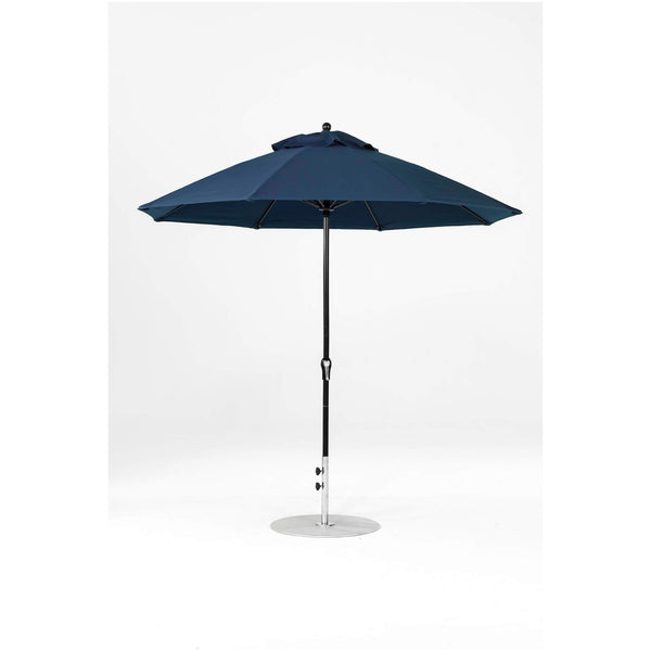 9 Ft Octagonal Frankford Patio Umbrella- Crank Lift- Matte Black Frame