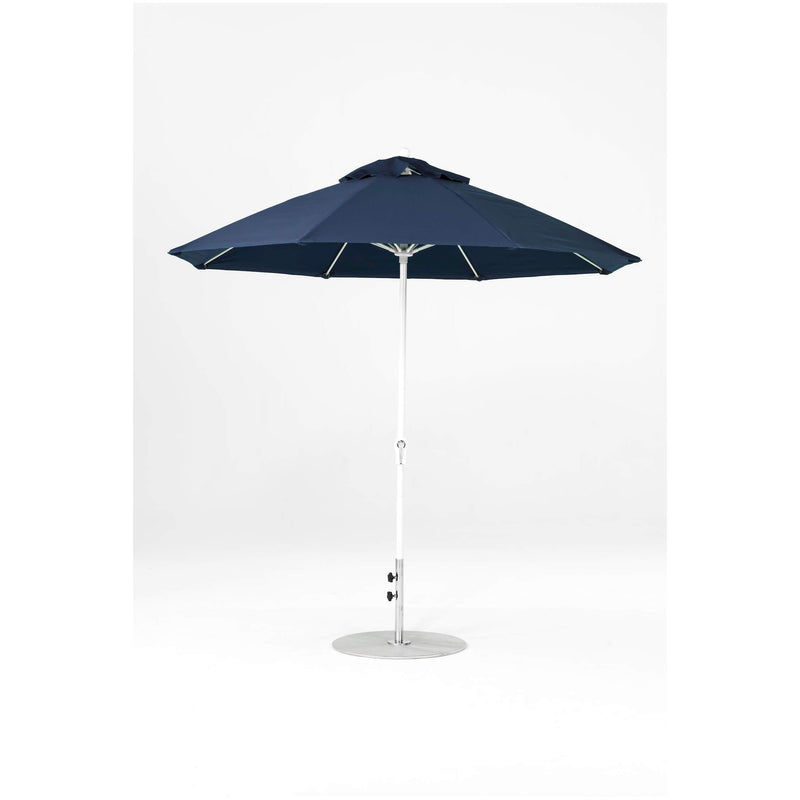 9 Ft Octagonal Frankford Patio Umbrella- Crank Lift- Matte White Frame