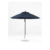 9 Ft Octagonal Frankford Patio Umbrella- Pulley Lift- Matte Black Frame