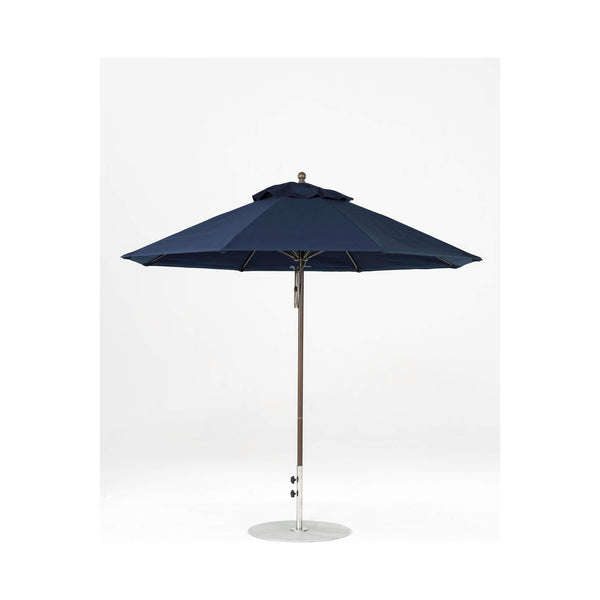 9 Ft Octagonal Frankford Patio Umbrella- Pulley Lift- Matte Bronze Frame