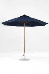 11 Ft Octagonal Frankford Patio Umbrella- Crank Lift- Wood Grain Frame