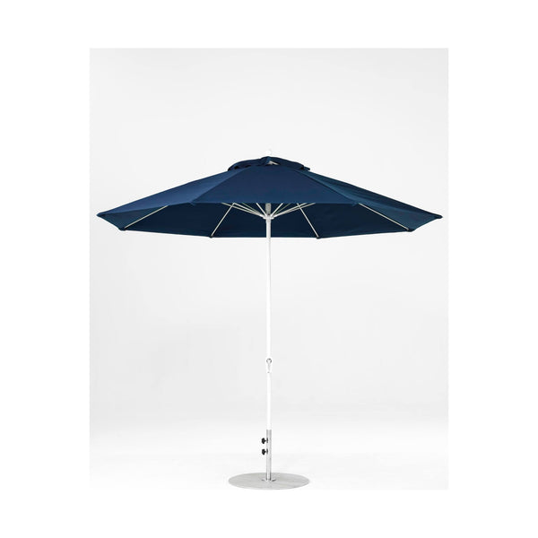 11 Ft Octagonal Frankford Patio Umbrella- Crank Lift- Matte White Frame