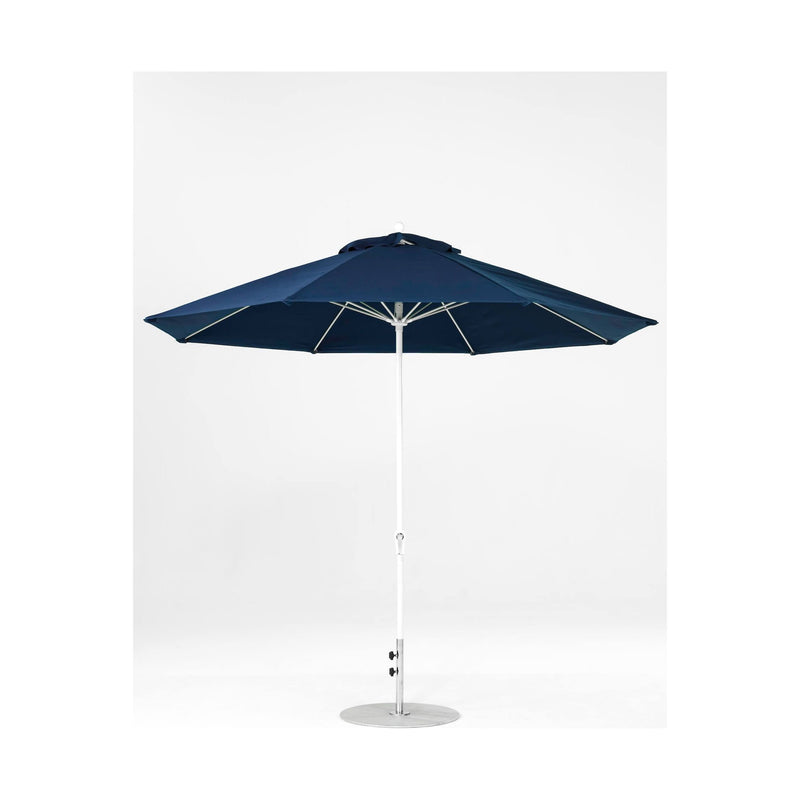 11 Ft Octagonal Frankford Patio Umbrella- Crank Lift- Matte White Frame