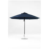 11 Ft Octagonal Frankford Patio Umbrella- Pulley Lift- Matte Black Frame
