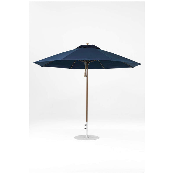11 Ft Octagonal Frankford Patio Umbrella- Pulley Lift- Matte Bronze Frame