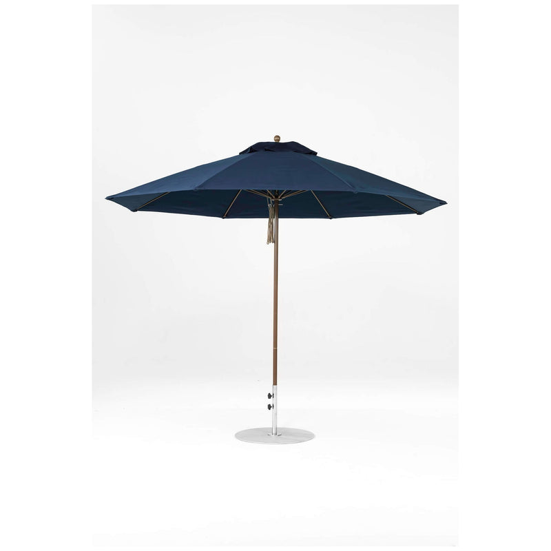 11 Ft Octagonal Frankford Patio Umbrella- Pulley Lift- Matte Bronze Frame