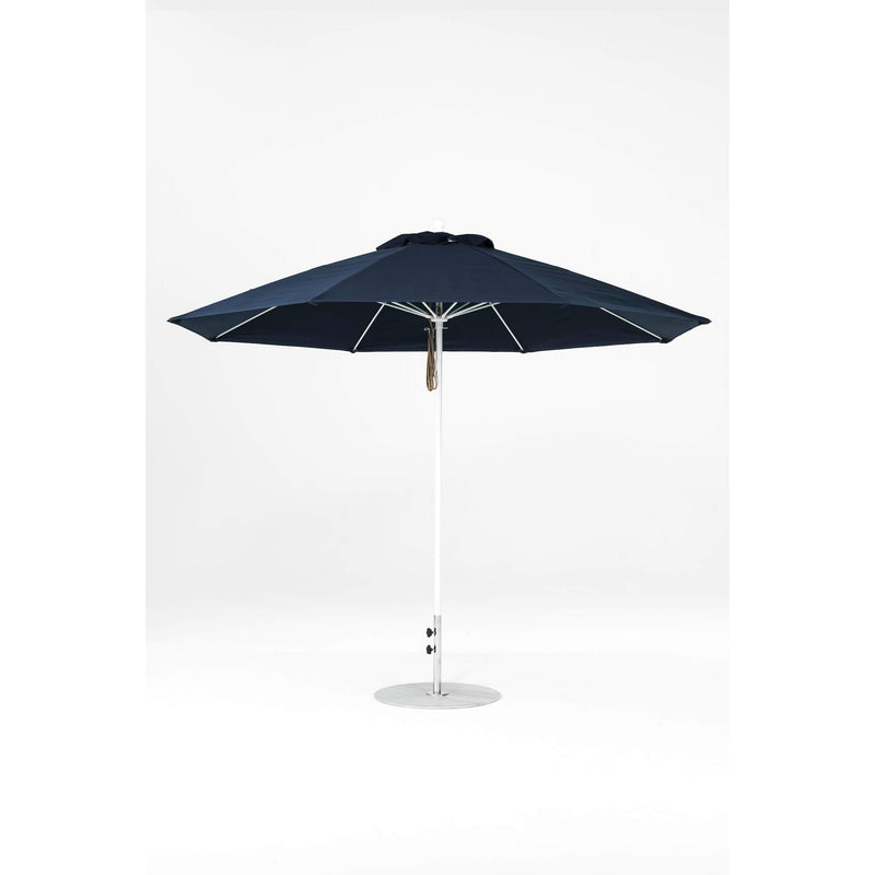 11 Ft Octagonal Frankford Patio Umbrella- Pulley Lift- Matte White Frame