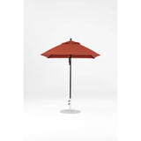 6.5 Ft Square Frankford Patio Umbrella- Pulley Lift- Matte Black Frame