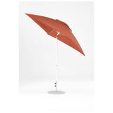 7.5 Ft Frankford Square Patio Umbrella- Crank Auto-Tilt- Matte White Frame