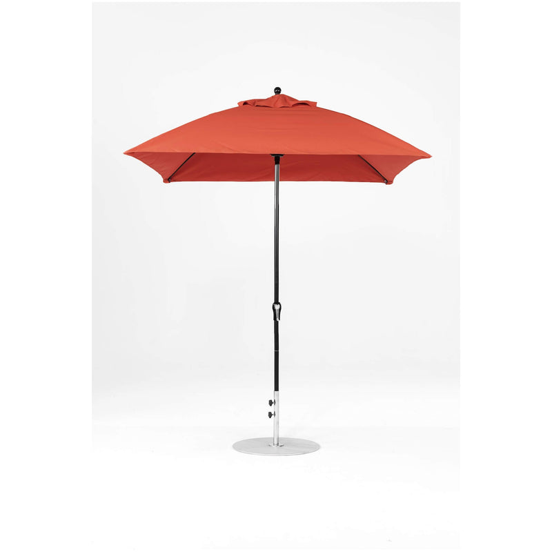 7.5 Ft Square Frankford Patio Umbrella- Crank Lift- Matte Black Frame