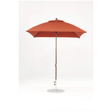 7.5 Ft Square Frankford Patio Umbrella- Crank Lift- Matte Bronze Frame
