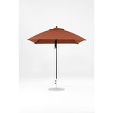 7.5 Ft Square Frankford Patio Umbrella- Pulley Lift- Matte Black Frame