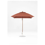 7.5 Ft Square Frankford Patio Umbrella- Pulley Lift- Matte Bronze Frame
